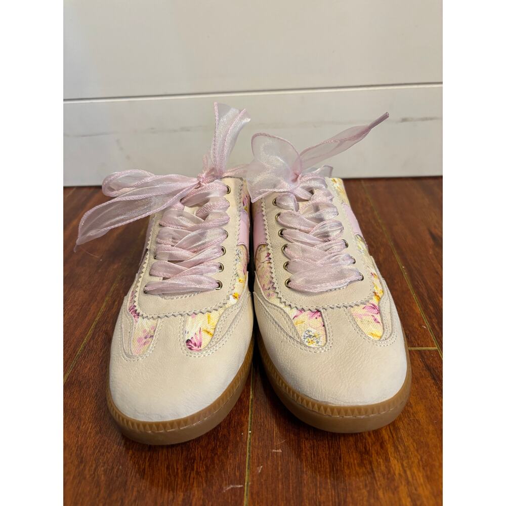 Dolce Vita Women’s Notice Mule Sneakers Pink Cream Floral Size 10.5 NWOB - Picture 2 of 7
